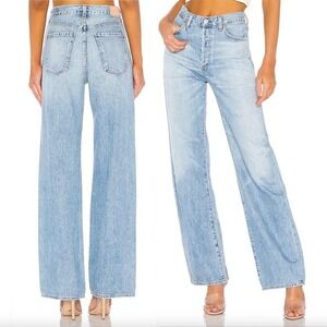 CITIZENS OF HUMANITY Annina Relaxed Straight Wide Leg Jeans in Tularosa